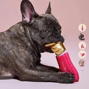 NWT Rare Beauty by Selena Gomez Soft Pooch Blush Dog Toy